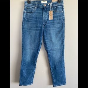 NEW Revtown Womens Decade Ankle Sky High Slim Denim Jeans Stretch Midnight 31A